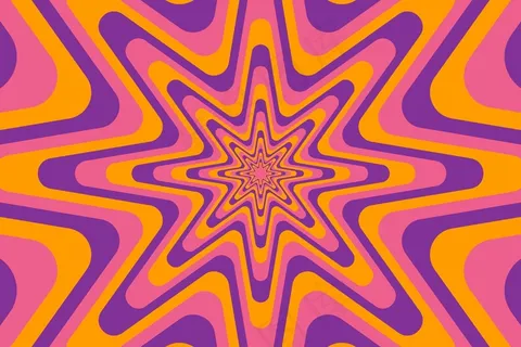 抽象形状的迷幻背景