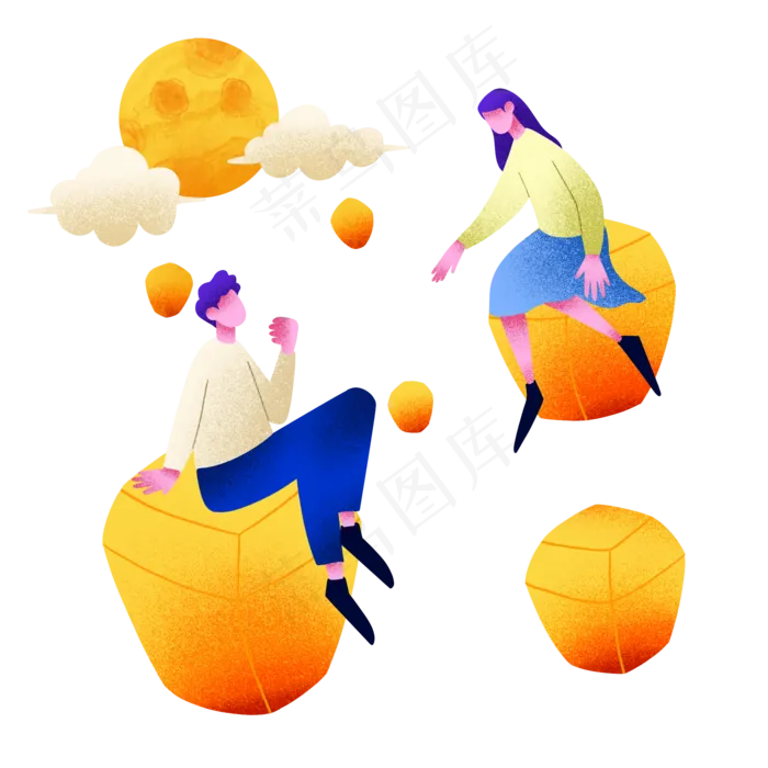 放孔明灯情侣