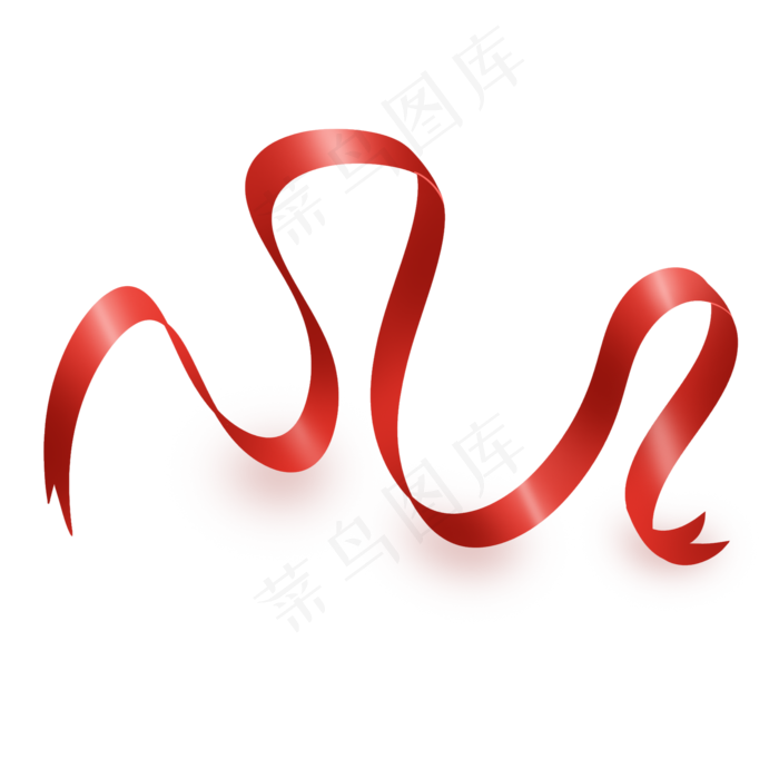 大红色浪漫七夕情人节彩带丝带飘