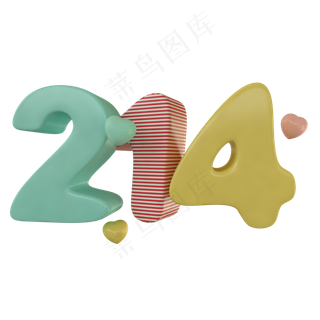 c4d立体214免费下载