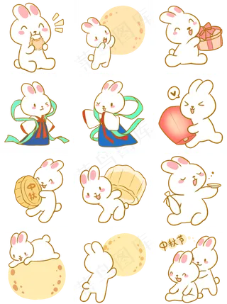 中秋节可爱玉兔