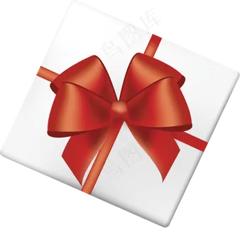 圣诞节白色的礼物盒