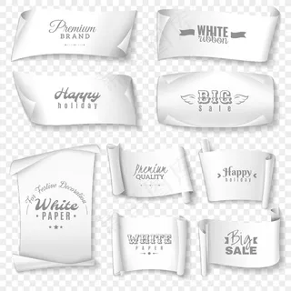 白纸横幅banner套装