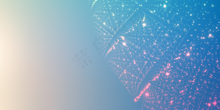 渐变背景上的发光粒子eps,ai矢量模版下载