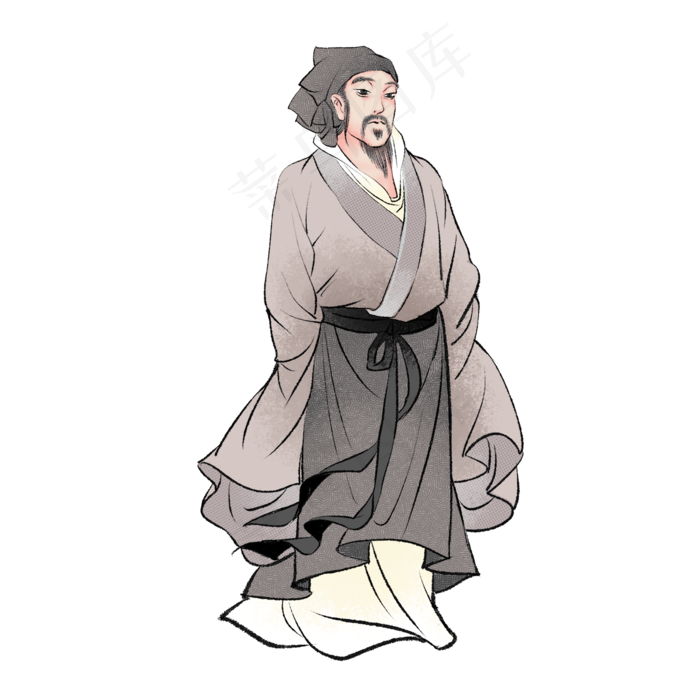 林逋男花神二月梅花(2000X2000(DPI:300))psd模版下载