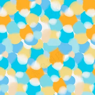 水彩手绘圆点图案