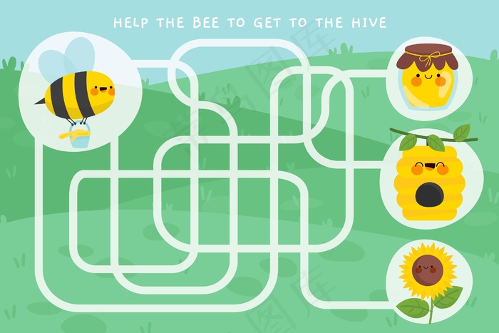 儿童迷宫模板