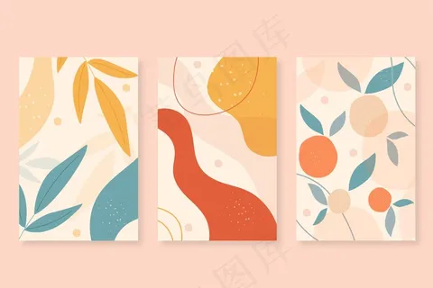 抽象手绘形状封面