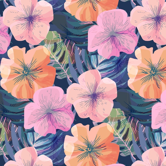 美丽的花朵图案