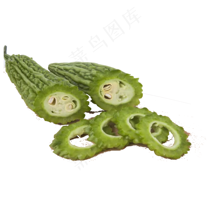 切开的苦瓜免扣图(2000X2000(DPI:300))psd模版下载