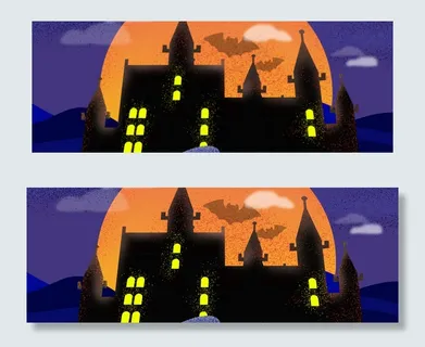 城堡鬼屋万圣节banner