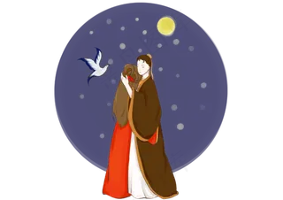 七夕节牛郎织女素材