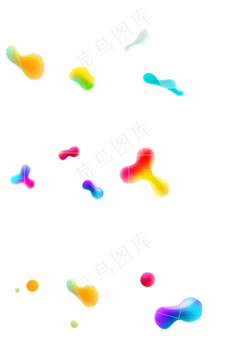 几何流体渐变主题边框