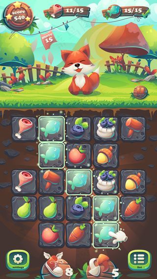 喂狐狸gui游戏场比赛3卡通风格化插图