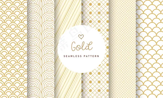 豪华无缝图案系列。