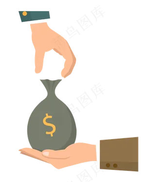 商务金融交易钱袋子