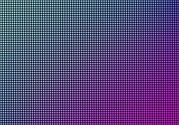 Led视频墙屏质感背景，蓝紫光二极管点阵电视面板，像素图案液晶显示屏，电视数字监视器，逼真的3d矢量插图eps,ai矢量模版下载