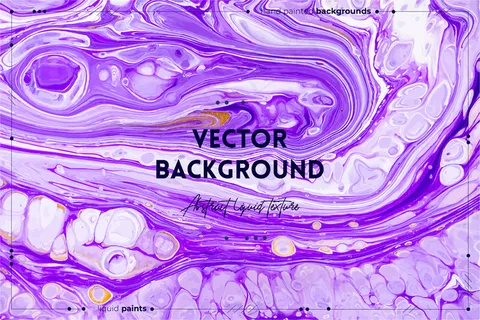 流畅的艺术质感。抽象旋转的绘画效果。液体丙烯酸艺术品与美丽的混合油漆。