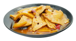 黄色美味千页豆腐