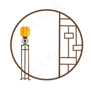 中秋节中国风贺卡边框