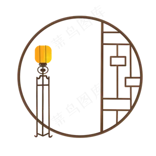 中秋节中国风贺卡边框