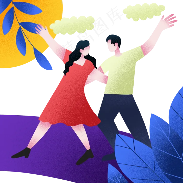 七夕浪漫情侣(2000X2000(DPI:300))psd模版下载