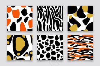 现代动物印花图案系列