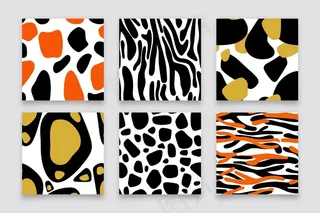 现代动物印花图案系列