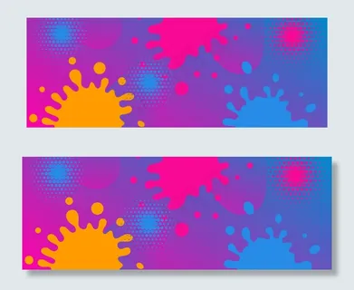 商务风科技拼色banner