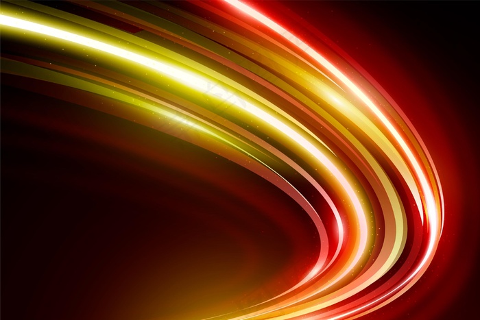 金色和红色速度霓虹灯背景