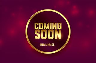 即将到来的金色背景设计