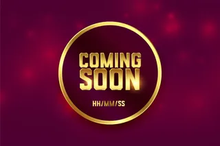 即将到来的金色背景设计