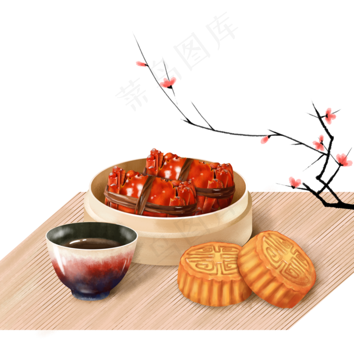 古风传统节日装饰(3000X3000(DPI:300))psd模版下载