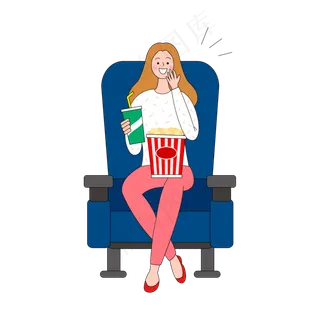 七夕情人节约会看电影卡通