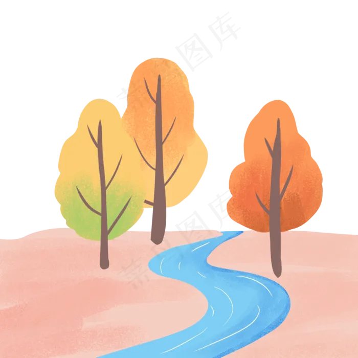 立秋树木河流(2000X2000)