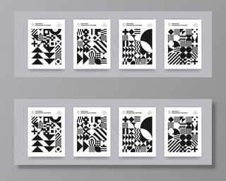 抽象几何形状图案