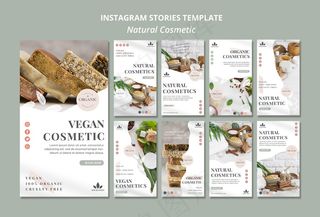 天然化妆品模板故事