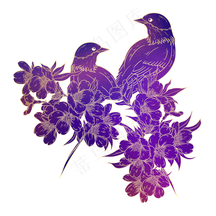 中国风七夕底纹