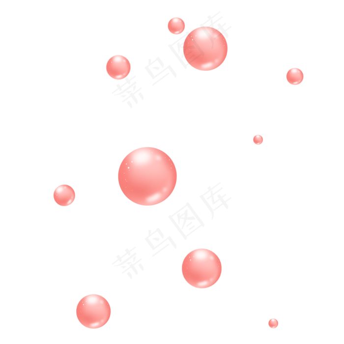 粉红色圆形气泡(2000X2000(DPI:300))psd模版下载