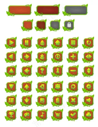 游戏的自然按钮