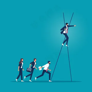 阶梯式上升使更有远见使更有远见的概念