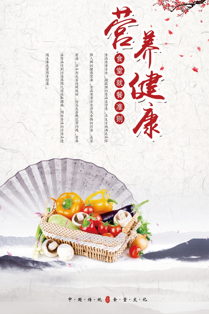 校园餐厅食堂挂画标语海报反对浪费节约粮食psd模版下载