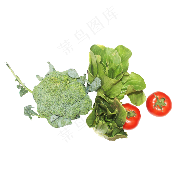 西兰花青菜西红柿蔬菜组合(2333*2333px 300 dpi )
