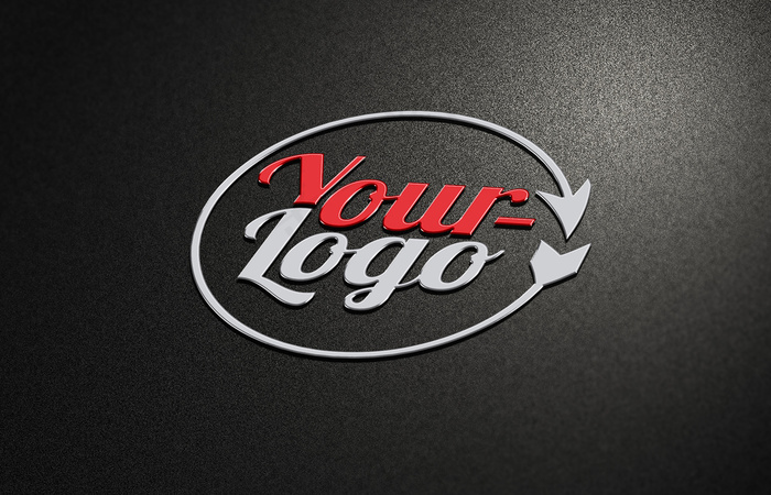 logo样机标志样机智能贴图psd模版下载