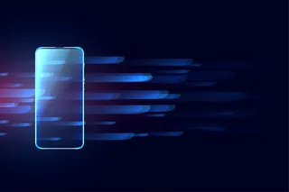 数字移动未来技术概念背景