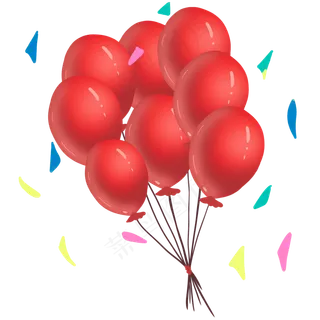 国庆节喜庆红色气球