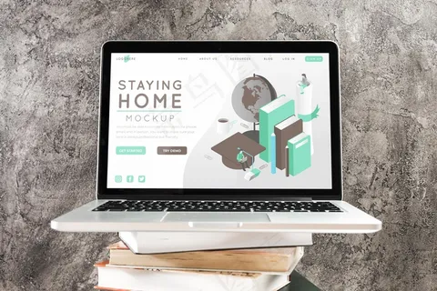 空白屏幕概念模型样机