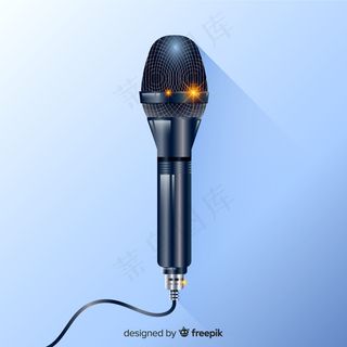 逼真的现代话筒