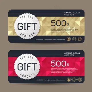 礼品券模板