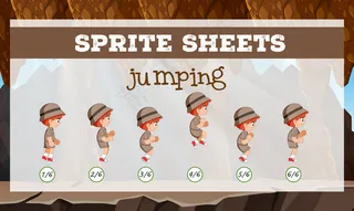 精灵跳跃角色
